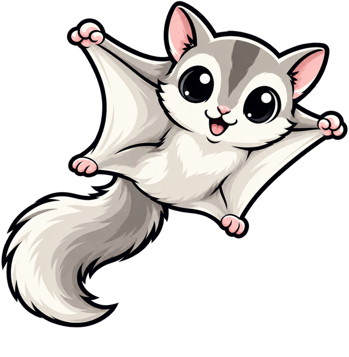 BrandDrop mascot gliding